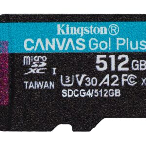 Kingston - Flash memory card - microSDHC - 512GB microSDXC Canvas Go Plus
