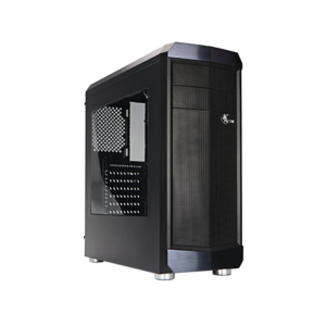 Chasis de PC para Gaming Xtech XT-GMR2 Environ - Negro - Ventilador LED azul - Panel lateral Ventana acrílica - ATX - Sin fuente de alimentación (PS/2) - Hasta siete ventiladores, con una sola unidad preinstalada de 120 mm con 4 LED
