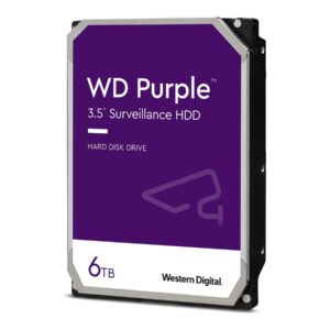 WD Purple WD64PURZ - Disco duro - 6 TB - vigilancia - interno - 3.5" - SATA 6Gb/s - 7200 rpm - búfer: 256 MB