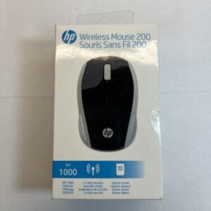HP 200 - Ratón - diestro y zurdo - óptico - inalámbrico - 2.4 GHz - receptor inalámbrico USB - plata - para Pavilion 24, 27, 590, 595, TP01