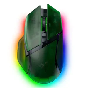 Razer Basilisk - Mouse - Wireless - Phantom Green - V3 Pro 35K - Ergonomic