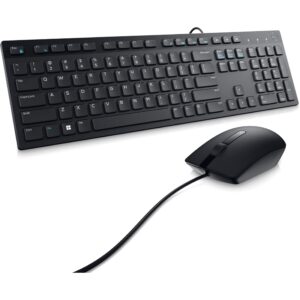 Dell - KM300C - Keyboard and mouse set - Spanish - Wired - USB - Black