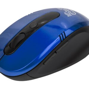 Klip Xtreme KMW-330 Vector - Ratón - ergonómico - óptico - 6 botones - inalámbrico - 2.4 GHz - receptor inalámbrico USB - azul