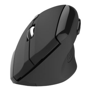 Klip Xtreme EverRest - Ratón vertical - ergonómico - diestro - óptico - 6 botones - inalámbrico - 2.4 GHz - receptor inalámbrico USB