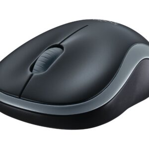 Logitech M185 - Ratón - óptico - 3 botones - inalámbrico - 2.4 GHz - receptor inalámbrico USB - gris vencejo