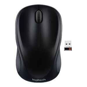 Logitech M317 - Ratón - óptico - inalámbrico - 2.4 GHz - receptor inalámbrico USB - negro