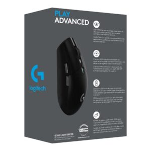 Logitech G G305 - Ratón - óptico - 6 botones - inalámbrico - 2.4 GHz - receptor inalámbrico USB - negro