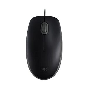 Logitech - Mouse - Wired - Black - M110 Silent