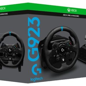 Logitech G923 - Juego de volante y pedales - cableado - para PC, Microsoft Xbox One, Microsoft Xbox Series S, Microsoft Xbox Series X