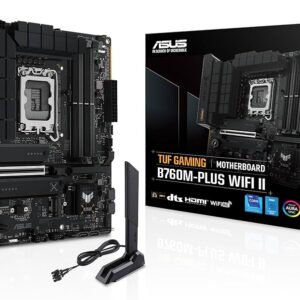 ASUS - TUF GMIG B760M-PLUS WIF II - Motherboard - Micro ATX - LGA1700 Socket - Intel B760 - para Core i9 / para Core i7 / para Core i5 / para Core i3 / para Celeron / para Pentium 4 - Intel HD Graphics