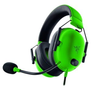 Razer BlackShark V2 X - Auricular - tamaño completo - cableado - conector de 3,5 mm - aislamiento de ruido - verde razer