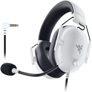 Razer BlackShark V2 X - Auricular - 7.1 canales - tamaño completo - cableado - conector de 3,5 mm - aislamiento de ruido - blanco - certificado Discord