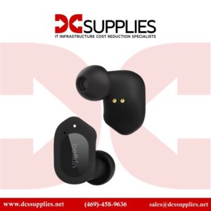 Belkin SoundForm Play - Auriculares inalámbricos con micro - en oreja - Bluetooth - cancelación de sonido activo - medianoche