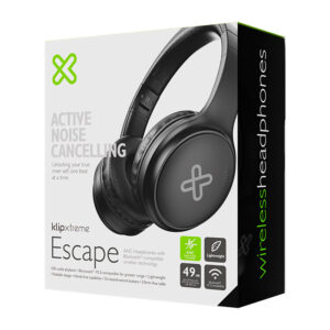 Klip Xtreme - KNH-300BK - Headphones - Para Home audio - Wireless - ANC - 32Hr - Black