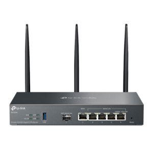 TP-LINK ER706W V1 - Enrutador inalámbrico conmutador de 4 puertos - 1GbE - Puertos WAN: 6 - Wi-Fi 6 - Doble banda - montaje en pared