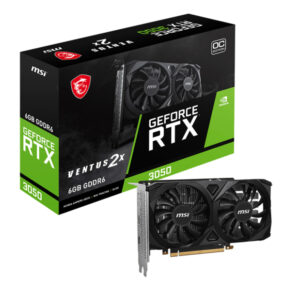 MSI - GeForce RTX 3050 VENTUS 2X 6G OC - PCI Express 4.0 x16 (x8 mode) - NVIDIA - NVIDIA GeForce RTX 3050 - GDDR6 SDRAM - HDMI / DisplayPort