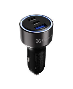 Klip Xtreme KCC-060 - Car power adapter - 60 Watt - 2 x 24 pin USB-C / 9 pin USB Type A - Cellular phone / Tablet - Car - Para Smartphones, tablets, small devices