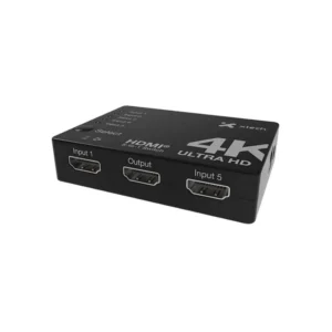 SWITCH HDMI DE 5 PUERTOS A 1 4KUHD CON CONTROL REMOTO XHA- 430