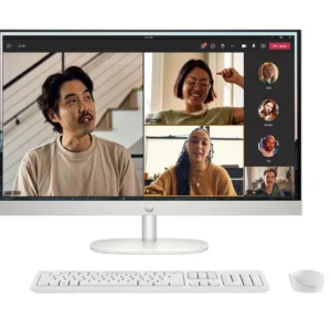 HP - All-in-one - AMD Ryzen 5 7520U / 4.8 GHz - DDR5 SDRAM - 512 GB HDD - 23.8" - Integrated graphics - Windows 11 Home - White - BA1V8LA#ABM