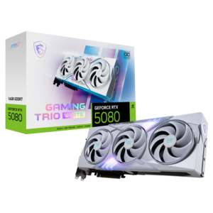 Tarjeta De Video Msi Geforce Rtx 5080 16g Gaming Trio Oc White Gddr7 2715 Mhz 912-v531-418 Blanco