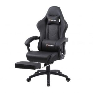 SILLA GAMING PLUS NEGRO, 300LB. 90-185G, GL4, CON REPOSA PIES, MARCA NENOTECH