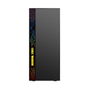 Case Gaming  Eagle Warrior Cg17z3ra001c Mid Tower Sin VentilaciÓn Incluida Con Vidrio Frontal Y Lateral Con IluminaciÓn LED