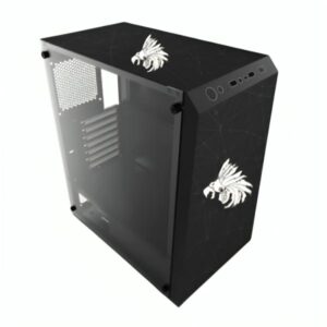 Case Gaming RGB Eagle Warrior Cg01w8ra001c Mid Tower Sin VentilaciÓn Incluida Con Vidrio Lateral