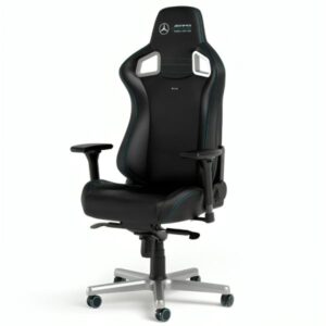 Silla Gaming Noblechairs Epic EdiciÓn Mercedes Amg Petronas Cuero SintÉtico Pgw-nb-egc-001