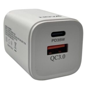 Cargador De Pared Nova Pa035rbu001c 35w 1 Puerto USB-c Y 1 Puerto USB-a Carga Rapida