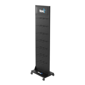 Display Nova Fd641700001c MetÁlico 600x400x1700mm 30 Ganchos Ruedas Con Freno