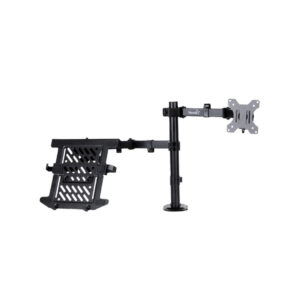Soporte De Escritorio Para Monitor Y Laptop Nova Fdbm2008001c 14"-32" Vesa 75x75 100x100 8kg Negro