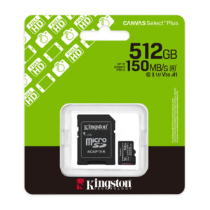 Memoria Micro Sd 512gb Kingston Clase 10 Uhs-i U3 150 Mb/s Dispositivos Y Camaras Android Sdcs3/512g