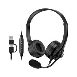 Headset Genius Hs-235u Ai Alambrico USB-a+c 31710036401 Negro