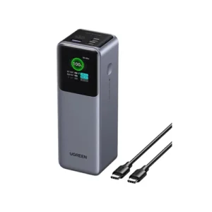 Power Bank Ugreen Pb722 Nexode 25000mah Pantalla Tft Carga Rapida 200w 35525b Gris