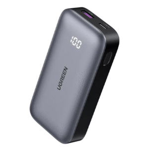 Power Bank Ugreen Pb502 1c1a 10000mah USB-c / USB-a Pantalla LED Carga Rapida 30w 25185 Gris 23.80