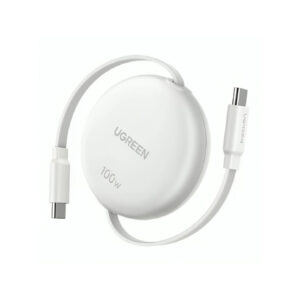 Cable RetrÁctil Ugreen L531 USB-c A USB-c 100w Carga RÁpida 95673 Blanco