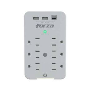 PROTECTOR DE VOLTAJE FWT631USBC, 110V 3USB 6AC OUT
