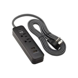 Regleta protectora contra sobretensiones Tripp Lite con 2 tomas de corriente y 2 puertos USB