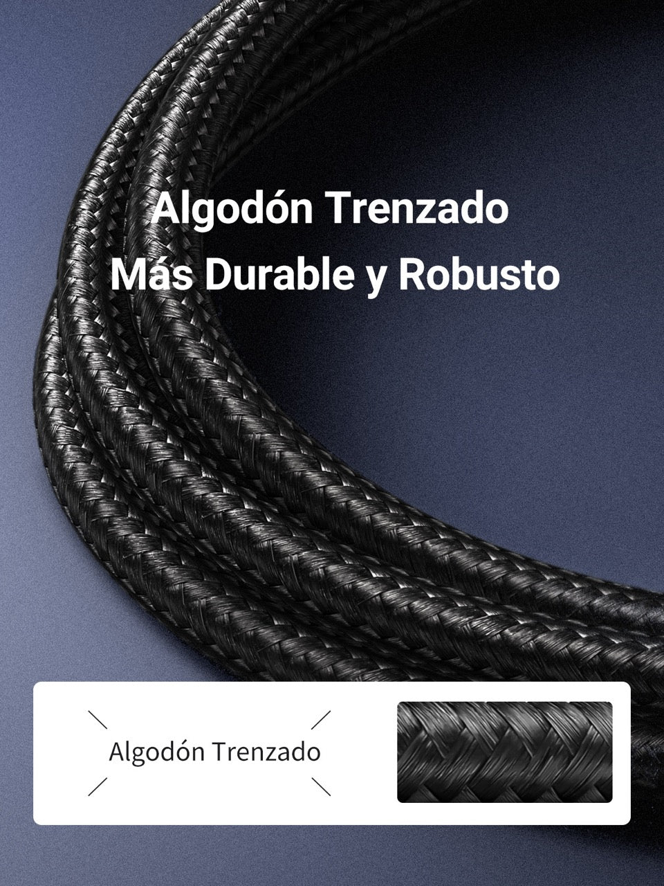 CABLE PARA RED UGREEN CAT7 DE 2MTS, TRENSADO NEGRO - Imagen 4