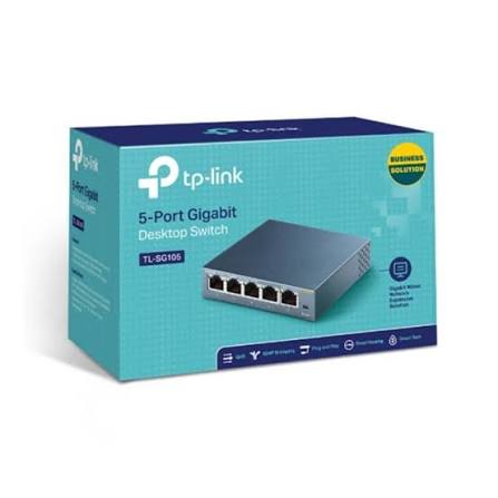SWITCH PARA RED TP-LINK TLSG105, 5 PUERTOS GIGABIT - Imagen 2