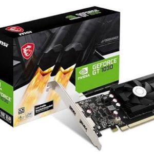 TARJETA DE VIDEO MARCA MSI, NVIDIA GT 1030 4GB DDR4 64-bit HDCP SOPORTE DIRECTX 12 DP/HDMI