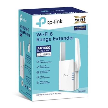 REPETIDOR TP-LINK RE505X AX1500 Wi-Fi 6 Range Extender SPEED 300 Mbps - Imagen 2