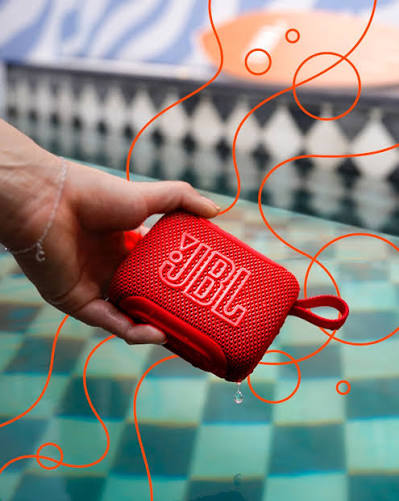 Bocina JBL GO 5 Portátil, Con Iluminación, Resistente Al Agua, Color Rojo - Imagen 2
