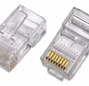 CONECTORES RJ45, CATEGORIA 5, MARCA ETOCUH 100 UNIDADES