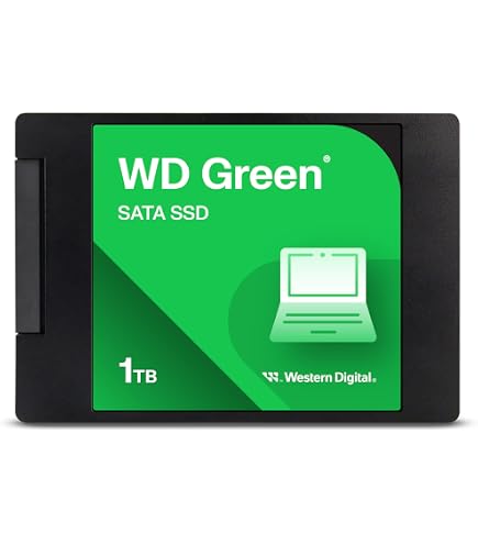 DISCO DURO SSD SATA WD GREEN 2.5 INTERNO DE 1TB, WDS100T5G0A 3D