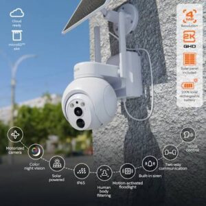 CAMARA DE VIGILANCIA 2K/4MP NEXXT HOME NHC-OP40SL PTZ, 4G, CON PANEL SOLAR